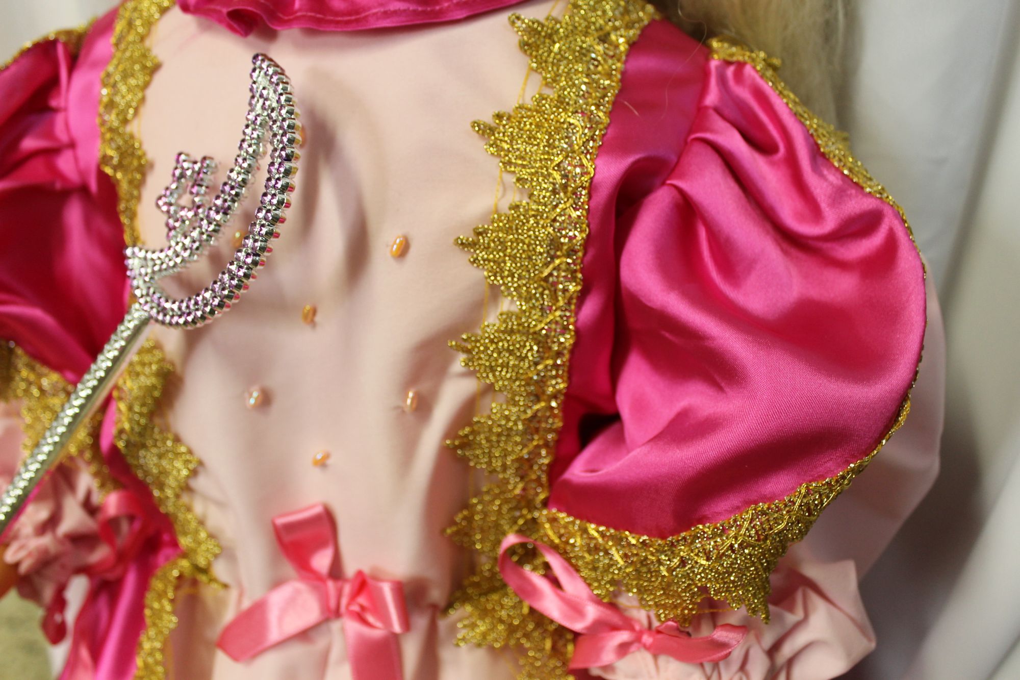 Costume déguisement enfant artisanal Princesse Candy rose 3 ans